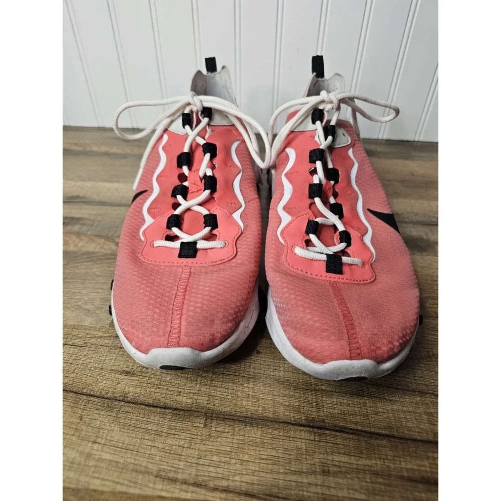 Nike React Element 55 SE Ember Glow Light Bone White Black Men Sz 9.5 CI3831-800